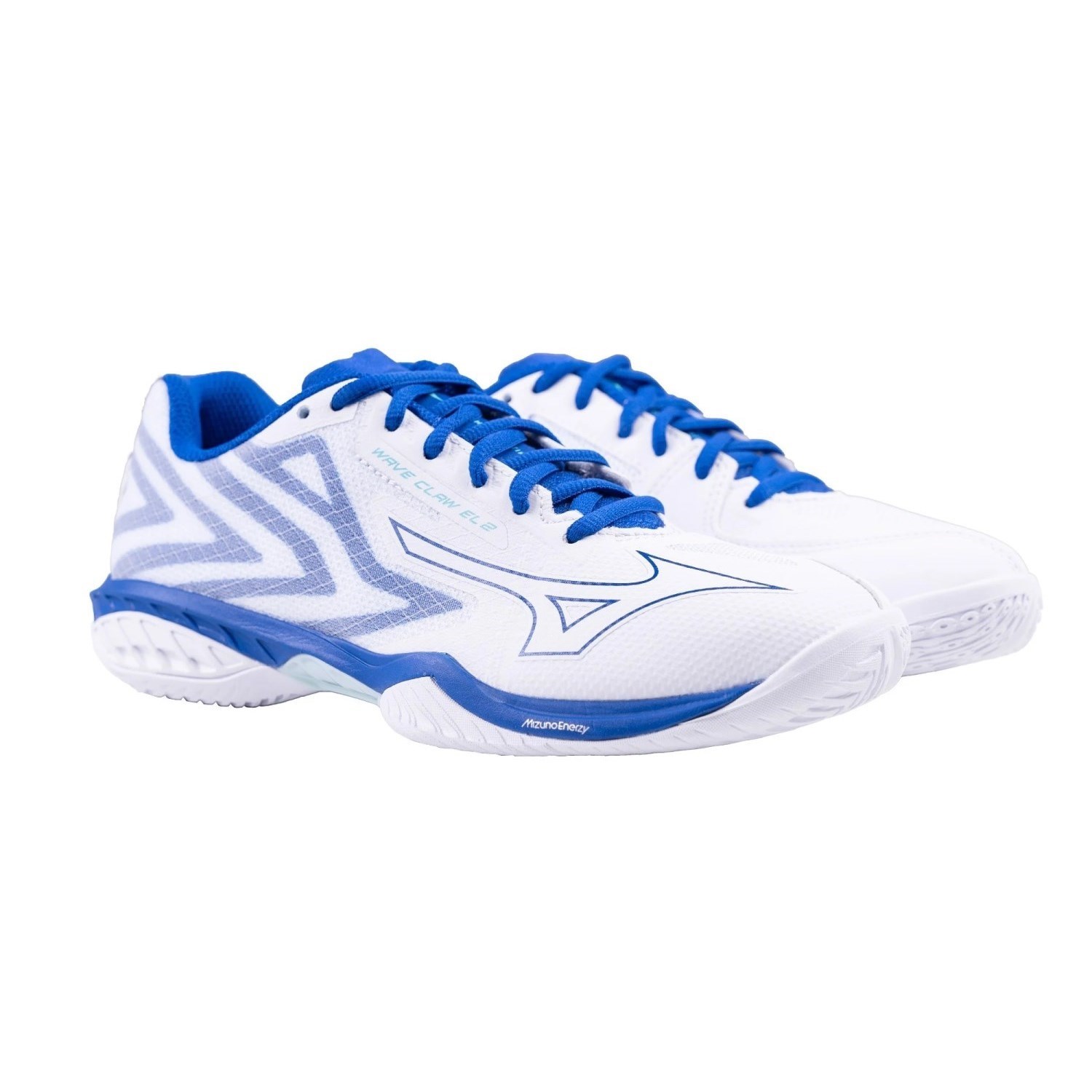 Mizuno Wave Claw EL 2 - Unisex Badminton Shoes - White/Surf the Web ...