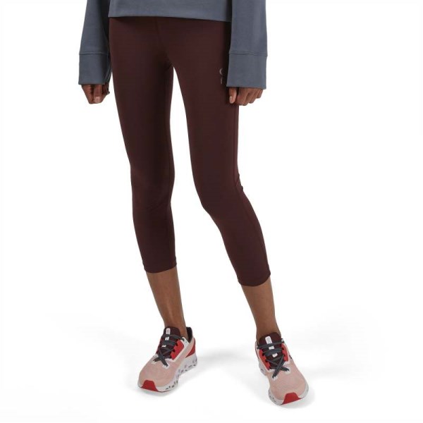 On Running Active Womens Running Tights - Mulberry