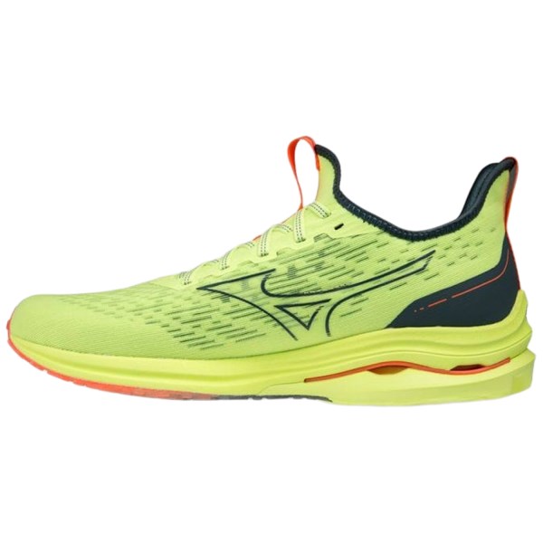 Mizuno Wave Rider Neo 2 - Mens Running Shoes - Neo Lime/Orion Blue/Neon Flame