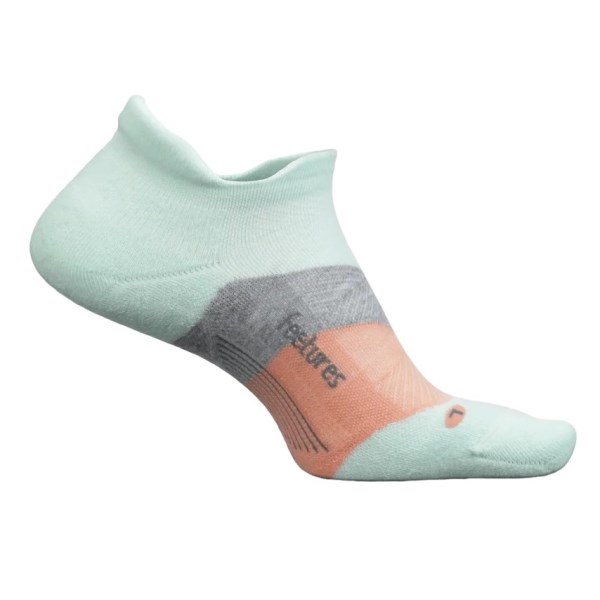 Feetures Elite Max Cushion No Show Tab Running Socks - Move Aside Mint