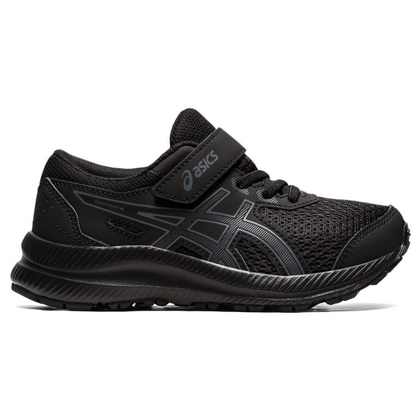 Asics Contend 8 PS - Kids Running Shoes - Black/Carrier Grey