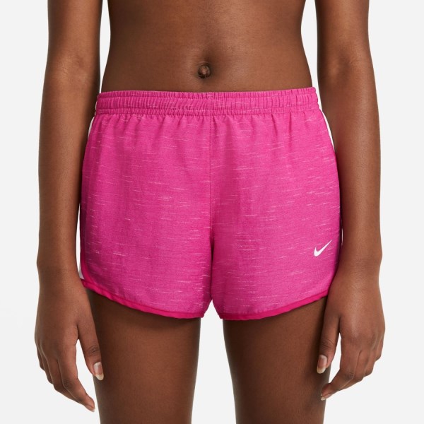 Nike Dri-Fit Tempo Kids Girls Running Shorts - Fireberry/White/Fireberry