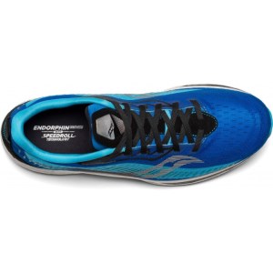 Saucony Endorphin Speed 2 - Mens Running Shoes - Royal/Black