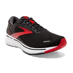 Brooks Ghost 14 - Mens Running Shoes - Black/Red/White