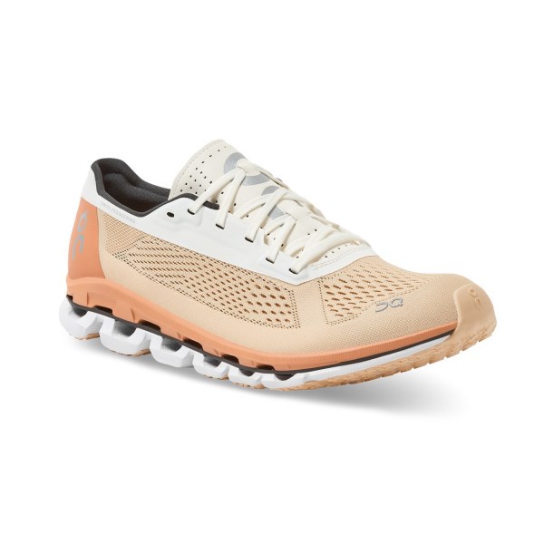 On Cloudboom - Womens Running Shoes - Savannah/White