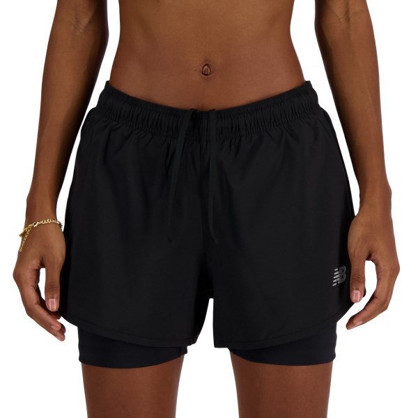 New Balance Sports Essentials 3 Inch Womens Running Shorts - Black