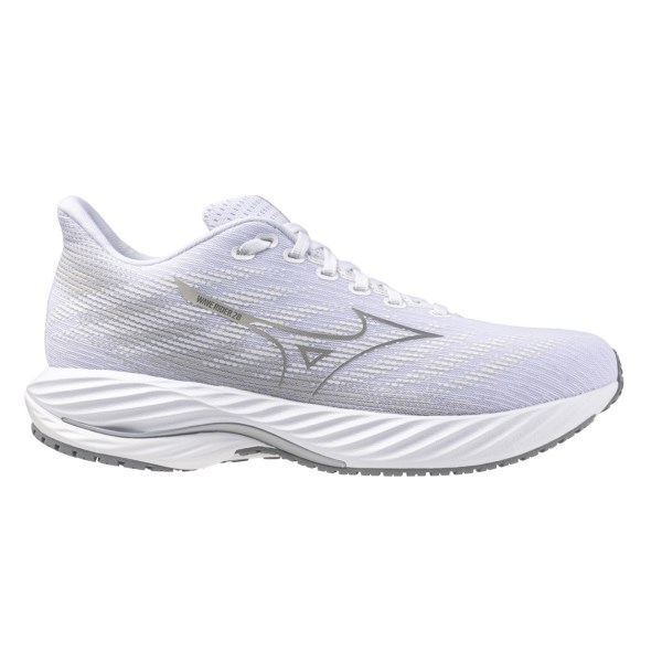 Mizuno Wave Rider 28 - Mens Running Shoes - White/Ultimate Gray/Nimbus Cloud