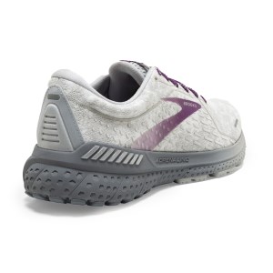 Brooks Adrenaline GTS 21 - Womens Running Shoes - White/Oyster/Primer Grey