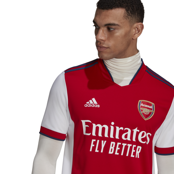 Adidas Arsenal 2021/22 Home Mens Soccer Jersey - White/Scarlet