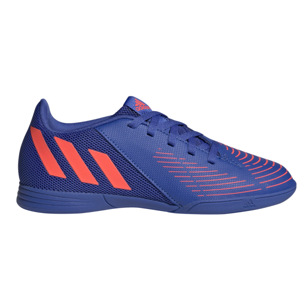 Adidas Predator Edge.4 - Kids Indoor Sala Football Boots - Hi-Res Blue/Turbo