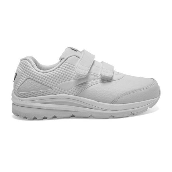 Brooks Addiction Walker 2 Leather Velcro - Womens Walking Shoes - White