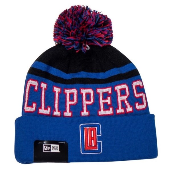 New Era Los Angeles Clippers Knit Pom Basketball Beanie - LA Clippers