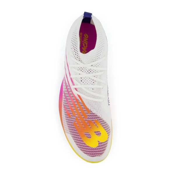 New Balance FuelCell Supercomp MD-X - Unisex Middle Distance Track Spikes - White/Vibrant Apricot