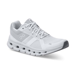 On Cloudrunner - Womens Running Shoes - White/Frost
