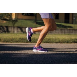 Brooks Adrenaline GTS 22 - Womens Running Shoes - Navy/Yucca/Pink