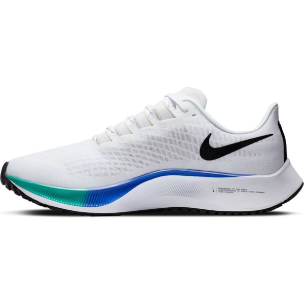 Nike Air Zoom Pegasus 37 - Mens Running Shoes - White/Black/Hyper Violet/Flash Crimson