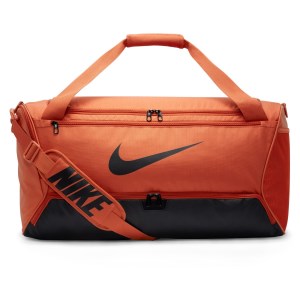 Nike Brasilia 9.5 Medium Training Duffel Bag - Burnt Sunrise/Black/Black