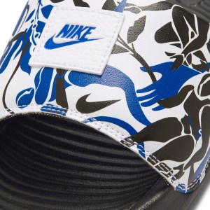 Nike Victori One Print - Womens Slides - Black/Hyper Royal/White