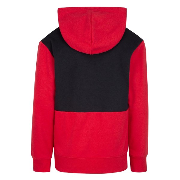 Jordan Air Colourblock Pullover Kids Hoodie - Red/Black