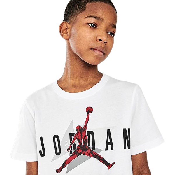 Jordan AJ6 Carmine Geo Kids T-Shirt - White