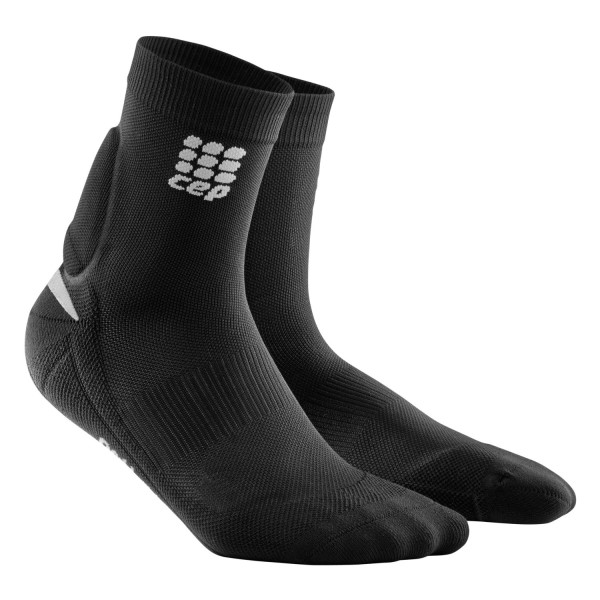 CEP Ortho Achilles Support Compression Sports Short Socks - Black