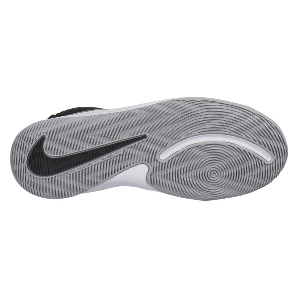 Nike Team Hustle D 9 GS - Kids Basketball Shoes - Black/Metallic Silver