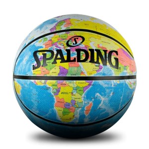 Spalding SMU World Map Outdoor Basketball - Multi-Coloured