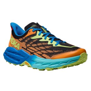 Hoka Speedgoat 5 - Mens Trail Running Shoes - Solar Flare/Diva Blue