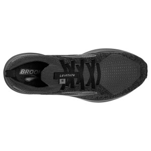 Brooks Levitate StealthFit 5 - Mens Running Shoes - Black/Ebony/Grey