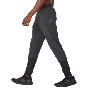 2XU Light Speed Jogger - Mens Running Pants - Black/Black Reflective