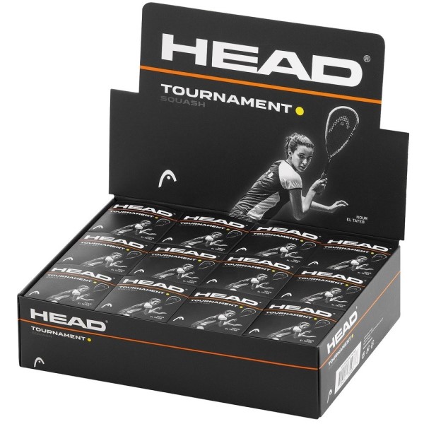 Head Tournament Squash Ball - Box Of 12 - Single Dot