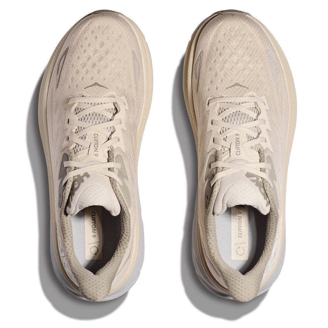 Hoka Clifton 9 - Mens Running Shoes - Oat Milk/Barley | Sportitude