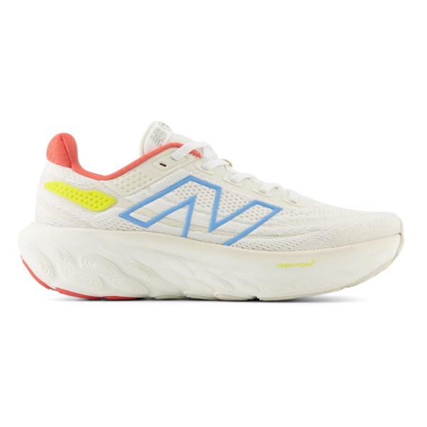 New Balance Fresh Foam X 1080v13 - Womens Running Shoes - Sea Salt/Coastal Blue/Gulf Red/Lemon Zest