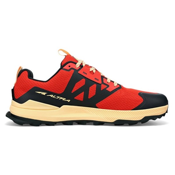 Altra Lone Peak 7 - Mens Trail Running Shoes - Red/Orange