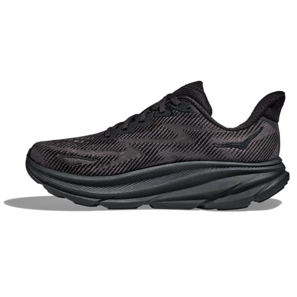 Hoka Clifton 9 - Mens Running Shoes - Black/Black