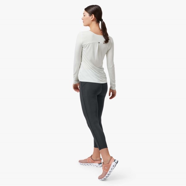 On Running Performance Long-T Womens Running Top - Ice