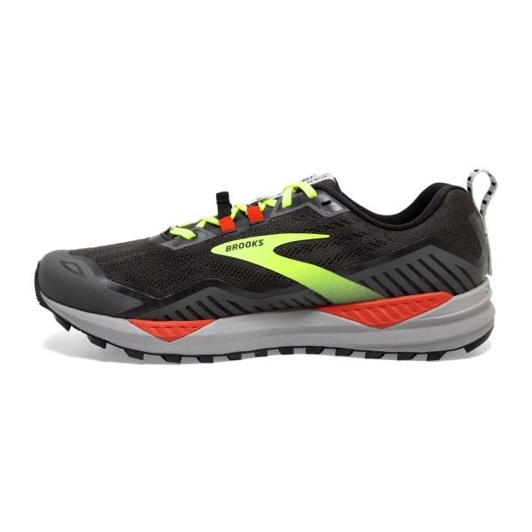 Brooks Cascadia 15 - Mens Trail Running Shoes - Black/Raven/Cherry Tomato