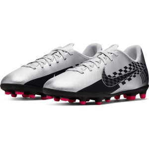 Nike Jr Mercurial Vapor XIII Club NJR FG/MG - Kids Football Boots - Chrome/Red Orbit/Platinum