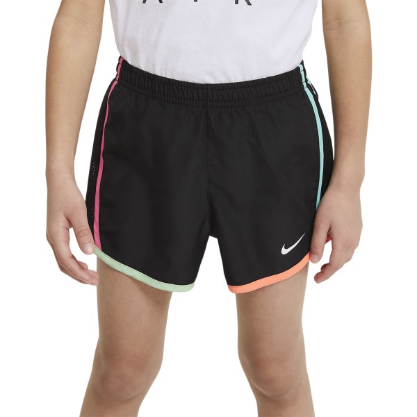 Nike Tempo Kids Girls Running Shorts - Black/Hyper Pink/Mango