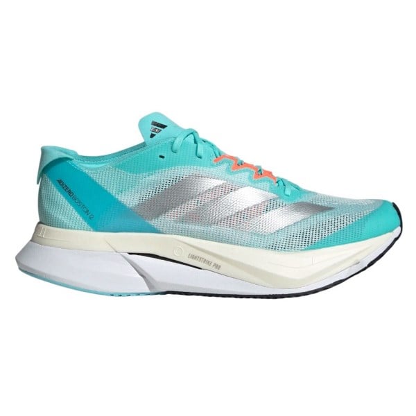 Adidas Adizero Boston 12 - Womens Running Shoes - Turquoise/Silver Metallic/Light Aqua