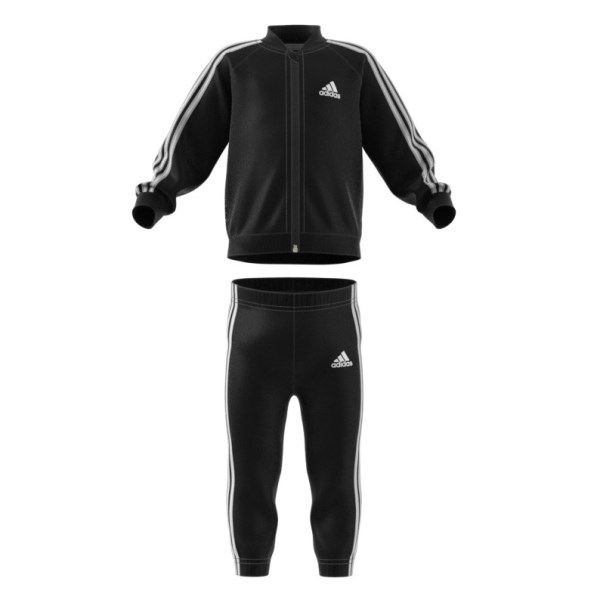 Adidas 3-Stripes Tricot Infant Track Suit Set - Black/White