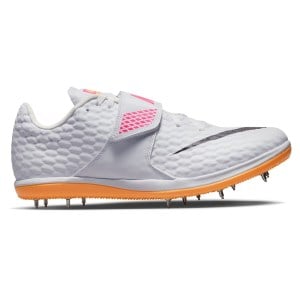 Nike High Jump Elite - Unisex High Jump Spikes - White/Hyper Pink/Laser Orange/Black