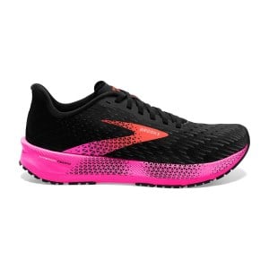Brooks Hyperion Tempo - Womens Running Shoes - Black/Pink/Hot Coral