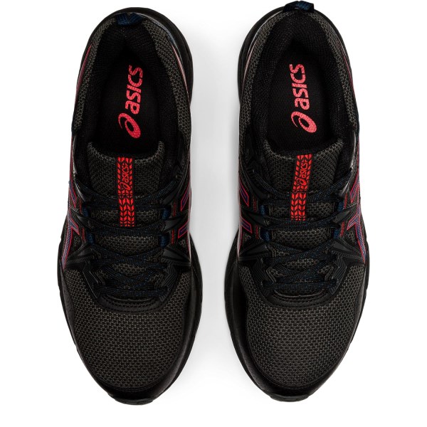Asics Gel Venture 8 - Mens Trail Running Shoes - Black/Fiery Red