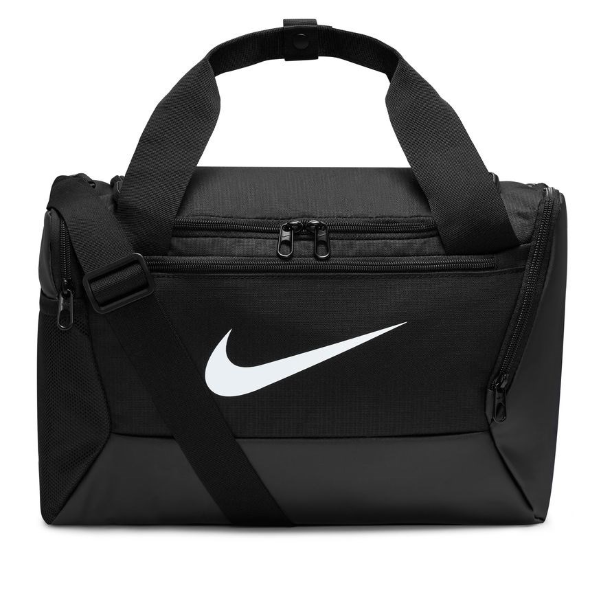 Nike Brasilia 9.5 Extra Small Training Duffel Bag - Black/Black/White ...