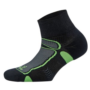Balega Ultra Light Quarter Unisex Running Socks - Black/Neon Lime