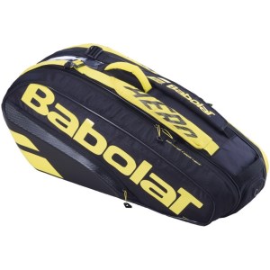 Babolat Pure Aero 6 Pack Tennis Racquet Bag 2021 - Yellow/Black