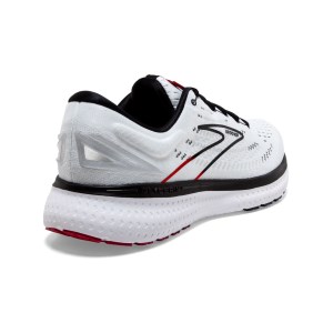 Brooks Glycerin 19 - Mens Running Shoes - White/Black/Red