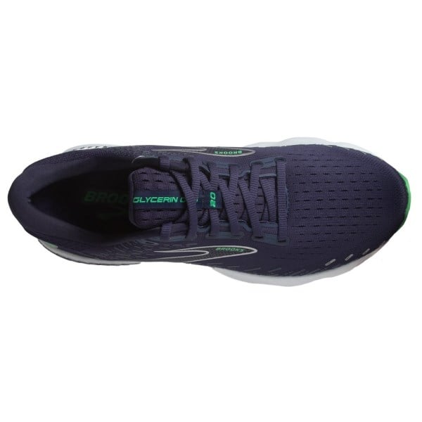 Brooks Glycerin GTS 20 - Mens Running Shoes - Peacoat/Green