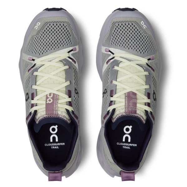 On Cloudsurfer Trail - Womens Trail Running Shoes - Seedling/Lilac